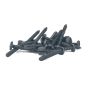 Black 1-1/4" x 8 Pyramid Head Wood Screw, Box 30
