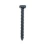 Black 1-1/2" x 8 Pyramid Head Wood Screw, Box 25