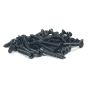 Black Stainless 1" X 7 Flat Head Wood Screw, Box 50