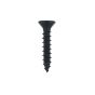 Black Stainless 1" x 10 Flat Head Wood Screws, Box 100