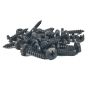 Black Stainless 3/4" x 8 Pyramid Head Wood Screw, Box 40