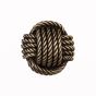 Antique Brass Monkey's Fist Cabinet Knob