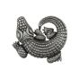 Antique Pewter Alligator Cabinet Knob
