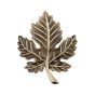Antique Brass Leaf Cabinet Knob