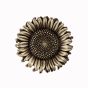 Antique Brass Sunflower Cabinet Knob