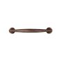 Hammered Petronius Drawer Pull, Antique Brass