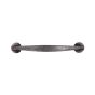 Hammered Petronius Drawer Pull, Antique Pewter