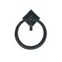 Heart Door Pull For Predilled Door, Black