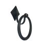 Heart Door Pull For Predilled Door, Black