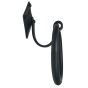 Heart Door Pull For Predilled Door, Black