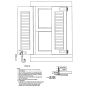 Large S Shutter Holdback, Pair