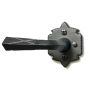 2-3/4" Backset Double Lever with Large Warwick Rose Privacy Set