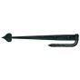 17" Rough Heart Gate Hinge with Carriage Bolts &  Pintle