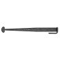 Forged Double Bean Door Pull with Thumb Piece