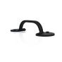 Heavy Duty Cast Small Bean Door Pull, Black