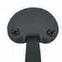 Heavy Duty Cast Large Bean Door Pull, Black