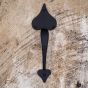 Hand Forged, Heart Door Pull for Predilled Door