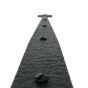 22-1/4" Decorative Heart Strap, Aluminum