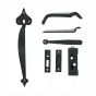 Rough Small Heart Thumb Latch Set