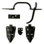 Small Cast Heart Thumb Latch Set