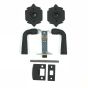 2-3/4" Backset Double Lever with Large Warwick Rose Passage Set