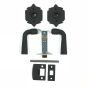 2-3/8" Backset Double Lever with Large Warwick Rose Passage Set
