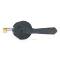 2-3/8" Backset Double Lever with Round Rose Passage Set