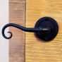 Double Scroll Lever with Round Rose Passage Set