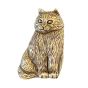 Antique Brass Cat Cabinet Knob