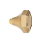 Hex Passage Knob, with Rose or Escutcheon, Tubular