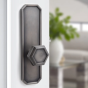 Hex Passage Knob, with Rose or Escutcheon, Tubular