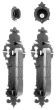 Small Double Handle with Warwick Plate Mortise Lock Set