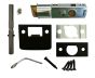 Tubular Latch Kit, Lever, Privacy, 2-3/8" Back Set