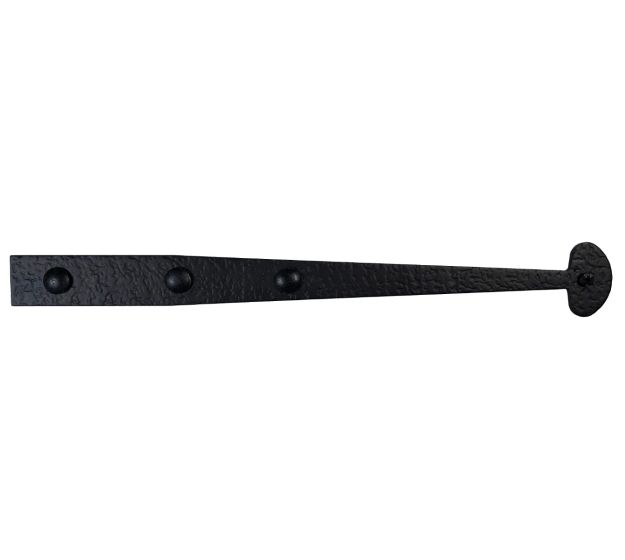 18 1/4" Decorative Rough Bean Gate Strap with Carriage Bolts