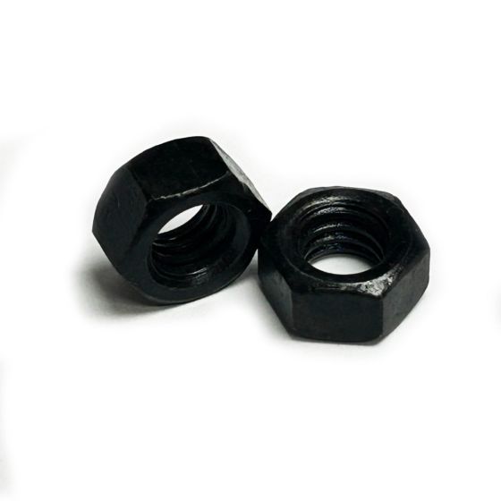 5/16"-18 Flat Hex Nut, Black