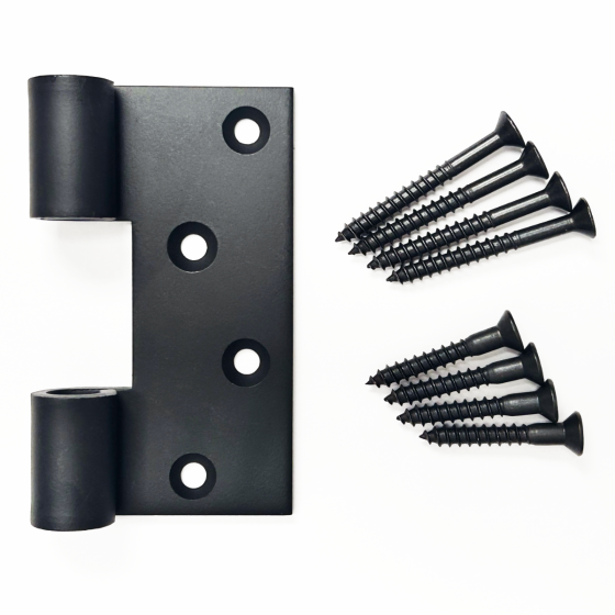 Half Surface Butt Kit for Heavy Smooth Straps, Black