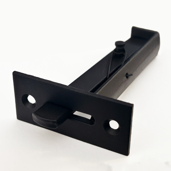 Tubular Drop Latch with Screws, Black