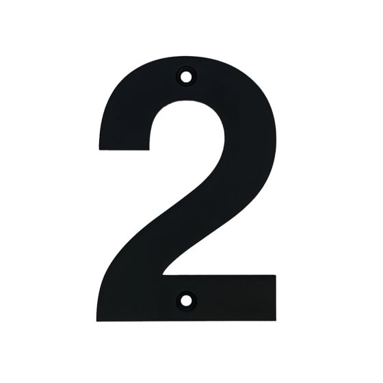 Black Stainless Steel House Number 2