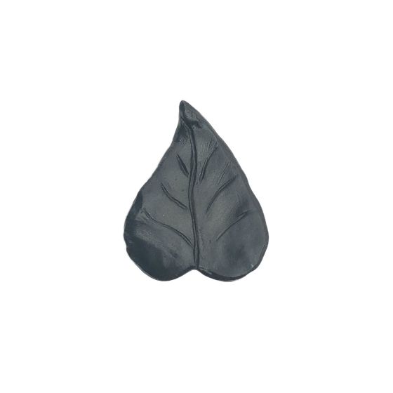Matte Black Realistic Leaf Cabinet Knob