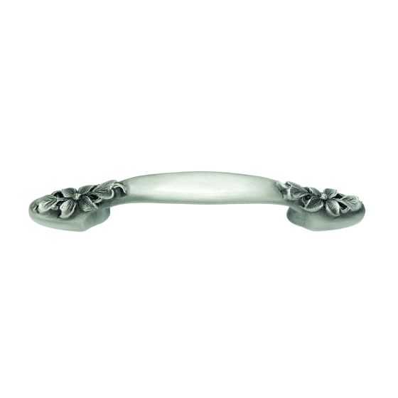 Antique Pewter Dogwood & Leaf Drawer Pull