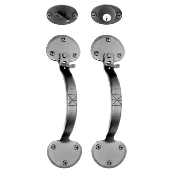 Forged Bean Double Handle Mortise Lock Entrance Set