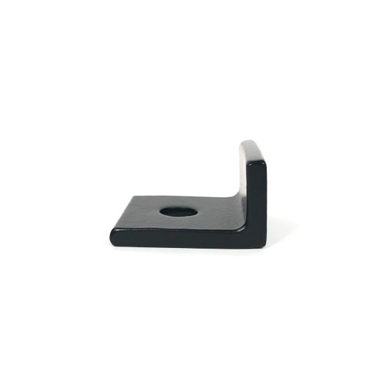 Black Smooth End Stops, Pair