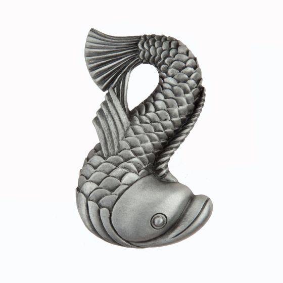 Antique Pewter Dolphin Cabinet Knob