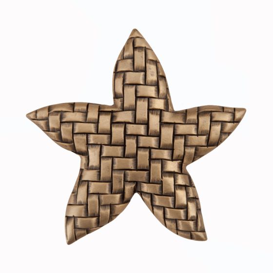 Museum Gold Woven Star Cabinet Knob