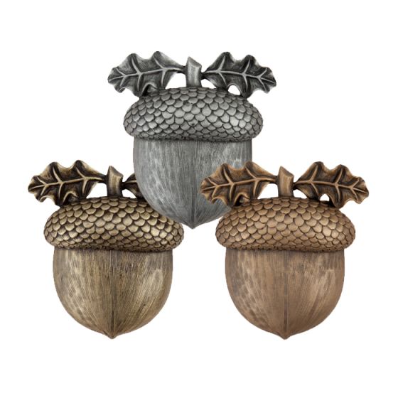 Acorn with Leaves Cabinet Knob