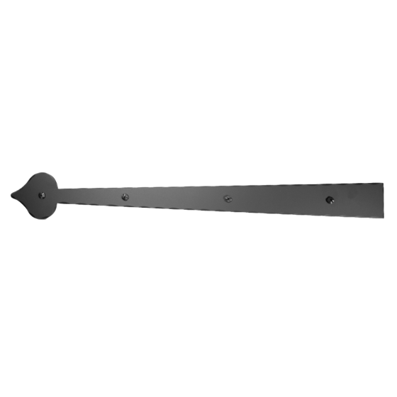 20" Forged Decorative Heart Dummy Strap