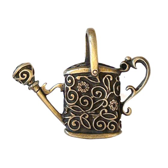 Antique Brass Watering Can Cabinet Knob