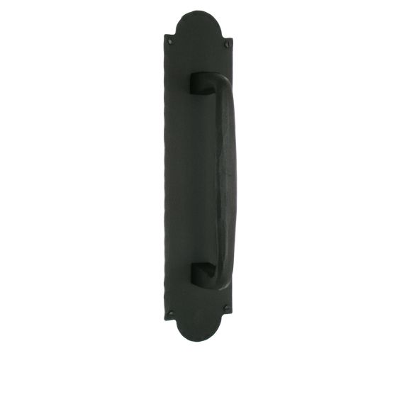 Large Iron Art Square End Door Pull & Back Plate