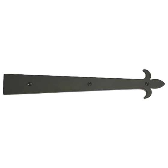 14" Decorative Fleur-de-lis Dummy Strap