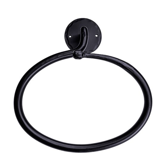 Black Stainless Steel Towel Ring